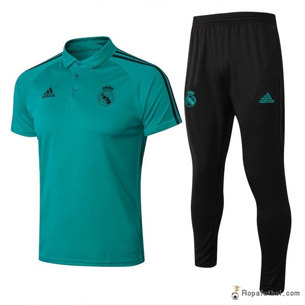 Polo Real Madrid Conjunto Completo 2017/18 Verde